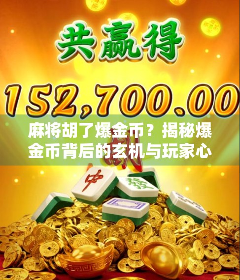 麻将胡了爆金币？揭秘爆金币背后的玄机与玩家心理陷阱！