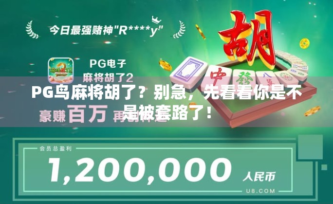 PG鸟麻将胡了？别急，先看看你是不是被套路了！