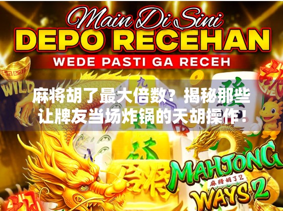 麻将胡了最大倍数？揭秘那些让牌友当场炸锅的天胡操作！